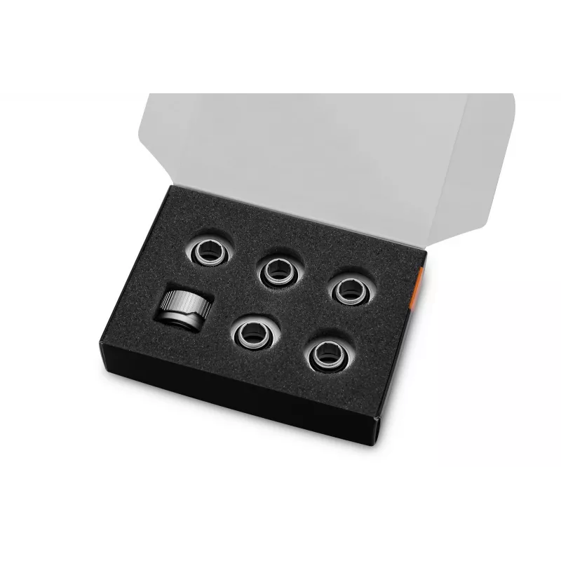 EK Water Blocks EK-Quantum Torque, pack de 6, terminal de llave dinamométrica HDC 16, plateado, 1/4, 6 uds.