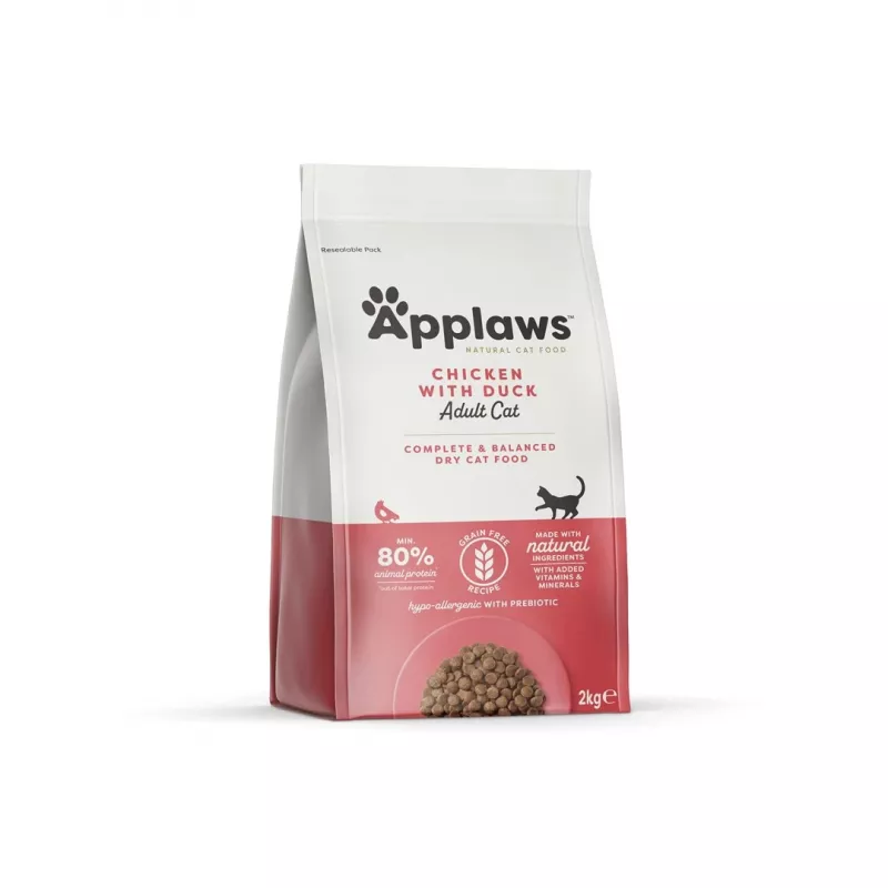 Applaws pienso seco para gatos, pollo con pato, 2 kg