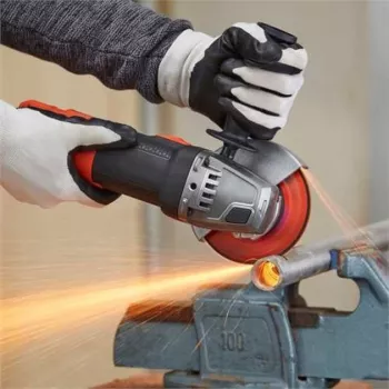 Amoladora angular Black & Decker BEG220, 900 W, disco de 125 mm, 12.000 rpm, husillo M14, cable de 2 m