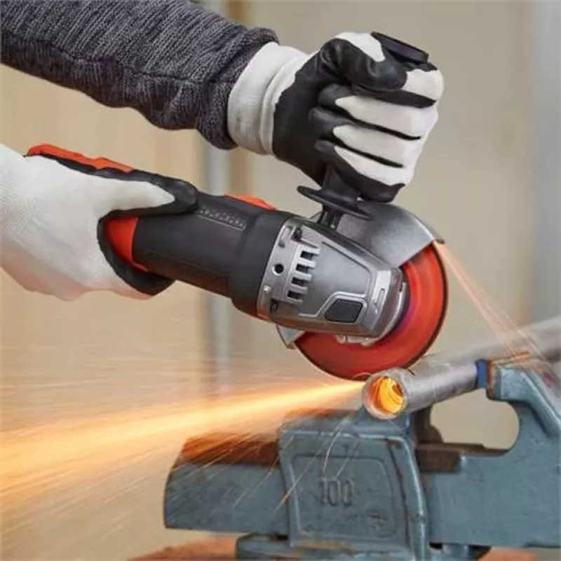 Amoladora angular Black & Decker BEG220, 900 W, disco de 125 mm, 12.000 rpm, husillo M14, cable de 2 m