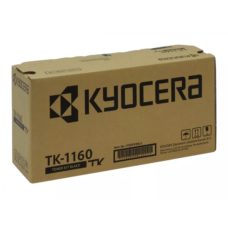 Cartucho de tóner KYOCERA TK-1160 1 unidad Original Negro