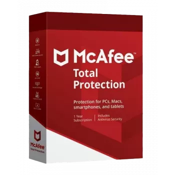 McAfee Total Protection – 5 dispositivos / 1 año, Global