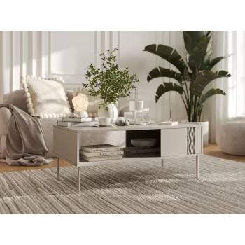 Banco / mesa TRESSE 110x60x40 cashmere mate
