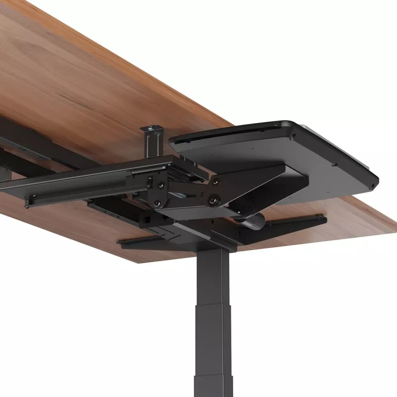 Soporte de teclado bajo mesa Maclean, regulable, máx. 5 kg, negro, MC-156 B