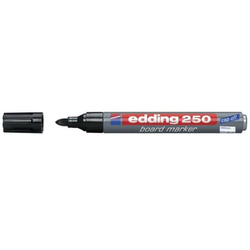 Rotulador punta redonda Edding 250 negro