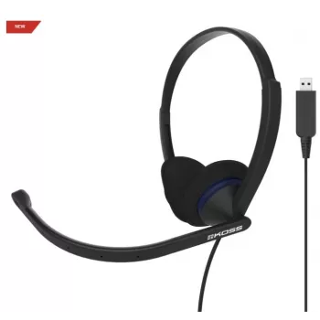 Koss CS200 Headset USB con cable diadema Llamadas/Música USB Type-A Negro