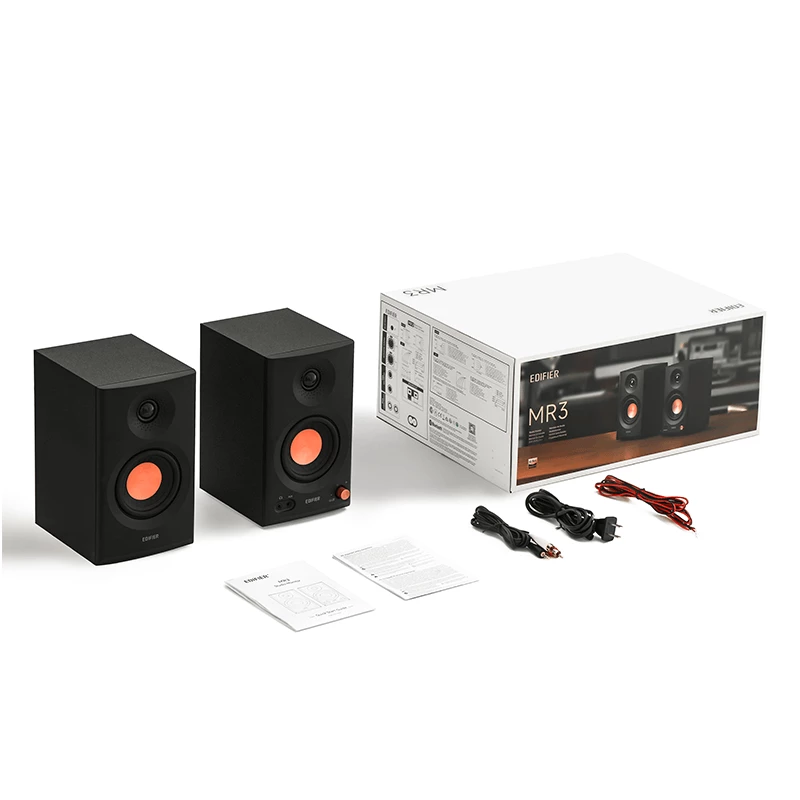 Edifier | Monitores de estudio activos | MR3 | 18W x 2 W | Bluetooth | Negro | ≥ 85 dB | Conexión inalámbrica