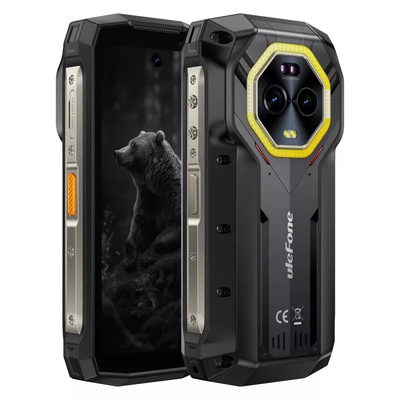 Ulefone Armor Mini 20 smartphone, 4,7 pulgadas, Helio G99, 8GB RAM, 256GB, 6200 mAh, Android 14, negro
