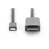 DIGITUS - Cable adaptador - Mini DisplayPort (macho) a HDMI (macho) - 1,0 m - Compatibilidad con 8K 60 Hz - Negro (DB-340109-010-S)