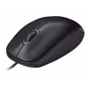 Logitech M90 ratón óptico de oficina con cable — 1000 DPI, ambidiestro, USB Type-A, negro