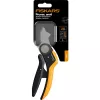 Tijera de podar Fiskars Plus PowerLever yunque negro naranja