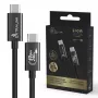 Extralink Smart Life CABESL05 cable USB-C a USB-C, trenzado, 240 W, 40 Gbps, 2 m, negro