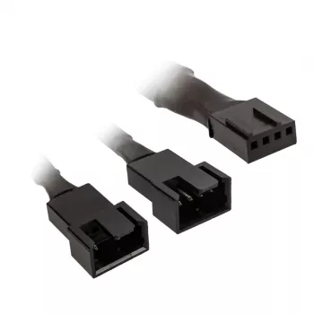 Cable en Y para ventilador PWM Kolink de 1 a 2, 35 cm, negro, con funda trenzada, modelo PGW-AC-KOL-111