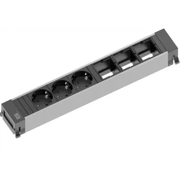 Bachmann POWER FRAME distribuidor de corriente 0,2 m 3 tomas AC interior negro gris