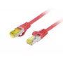 Cable de red Lanberg PATCHCORD KAT.6A S/FTP LSZH CU 1M rojo