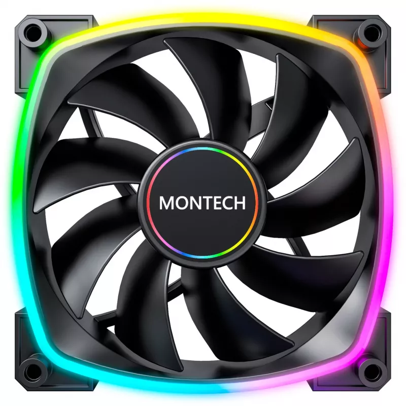 Ventilador Montech AX140 PWM 14 cm negro 540-1760 RPM