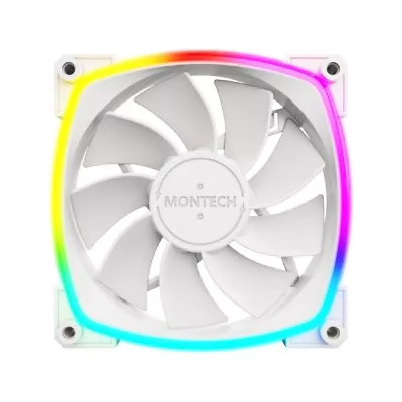 Montech RX120 PWM ventilador para caja de ordenador 12 cm blanco 3 uds.