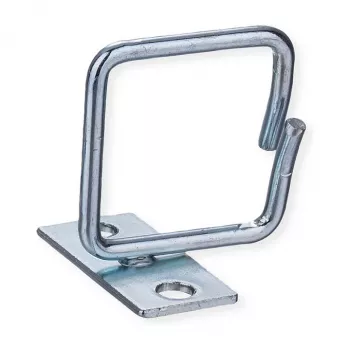 ROLINE pasacables, 40x40 mm, metal, entrada lateral de cables