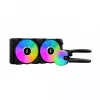 Refrigeración líquida todo en uno Fractal Design Lumen S24 v2 RGB — Radiador de 240 mm, ventilador RGB de 120 mm, negro
