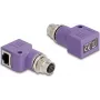 DeLOCK 60680 adaptador de cable M12 a RJ45 violeta