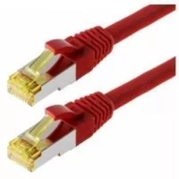 Cable de red Helos Cat 6a S/FTP 10 m rojo