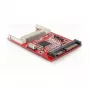 Lector de tarjetas SATA DeLOCK 91660 rojo