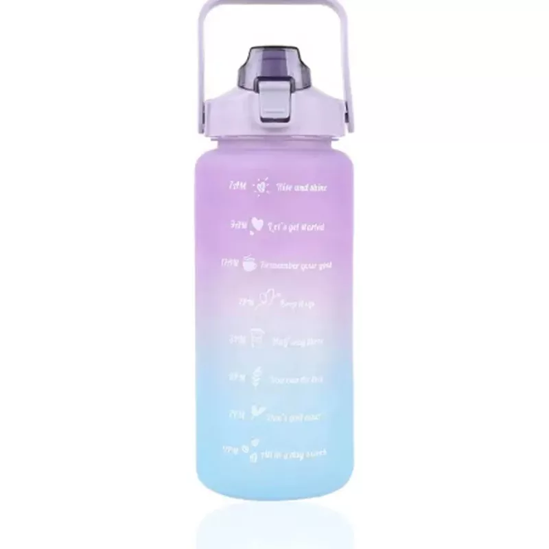 Extralink Motivational Bottle, botella de agua, 2000 ml, lila-azul, BUT-992