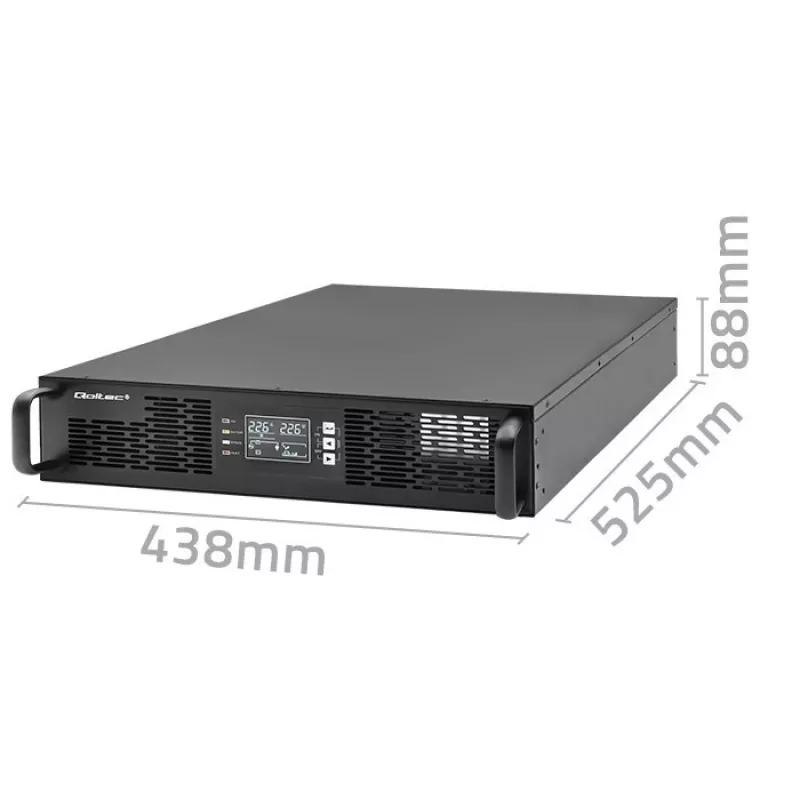 SAI Qoltec 52285 (sistema de alimentación ininterrumpida) doble conversión (online) 1 kVA 1000 W 2 salidas AC