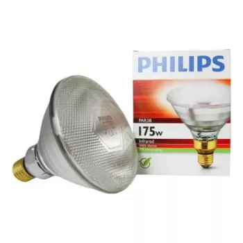 Lámpara infrarroja Philips PAR38 IR 175W E27 230V – lámpara de calor PAR38, 175 W, casquillo E27, 230 V
