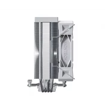 Disipador CPU por aire Montech NX400, ventilador de 120 mm, blanco, medidas 156×74×120 mm, TDP 270 W