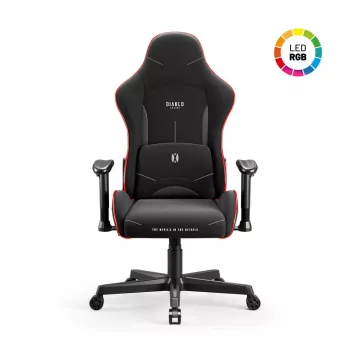Silla gaming Diablo X-Starter Negra LED — silla gaming Diablo X-Starter con iluminación LED integrada