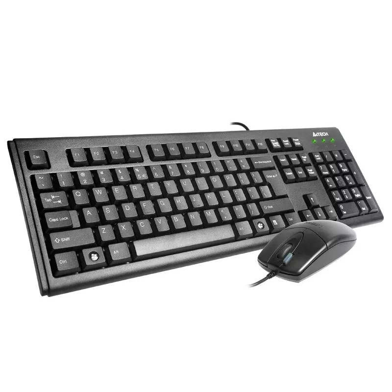 A4Tech KM-72620D - Conjunto de teclado y ratón - USB - US - negro