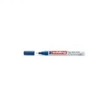 Rotulador permanente punta fina Edding 780 azul