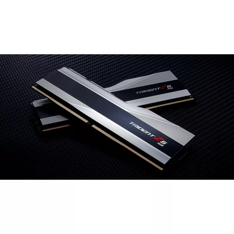 DIMM 32 GB DDR5-8000 (2x 16 GB) Dual-Kit, memoria plateada/negra, F5-8000J3848H16GX2-TZ5RS, Trident Z5 RGB, INTEL XMP