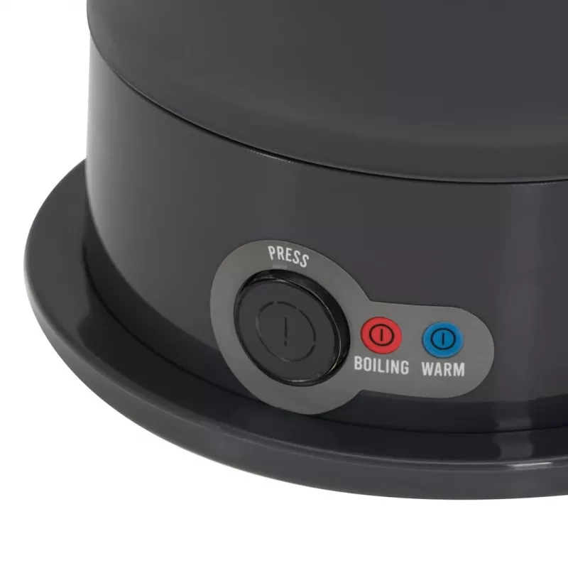 Hervidor de agua eléctrico Adler AD 1377G, capacidad 0,6 L, 600 W, gris, plástico/silicona/acero inoxidable