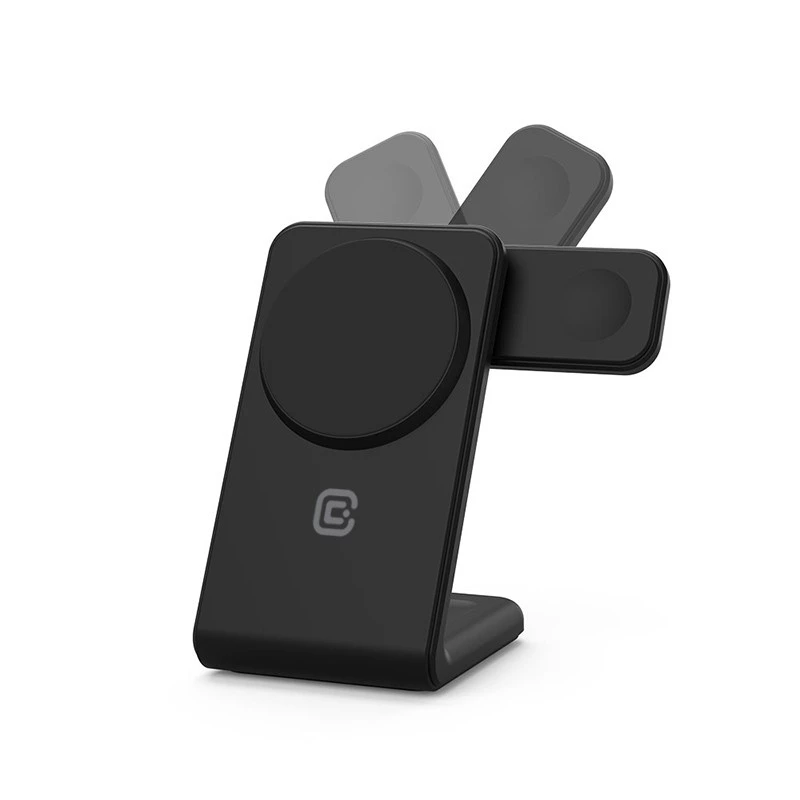 Cargador de interior Crong CRG-MSPS-BLK Smartwatch Negro Lightning USB Inalámbrico