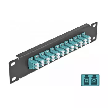Panel de parcheo de fibra óptica DeLOCK 10
