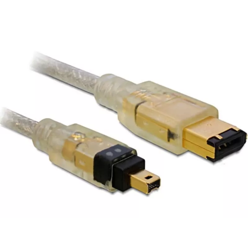Cable FireWire A/A DeLOCK 2,0 m Gris