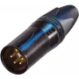 Conector XLR Neutrik, recto, número de polos: 4, negro NC4MXX-B 1 ud. (NC4MXX-B)