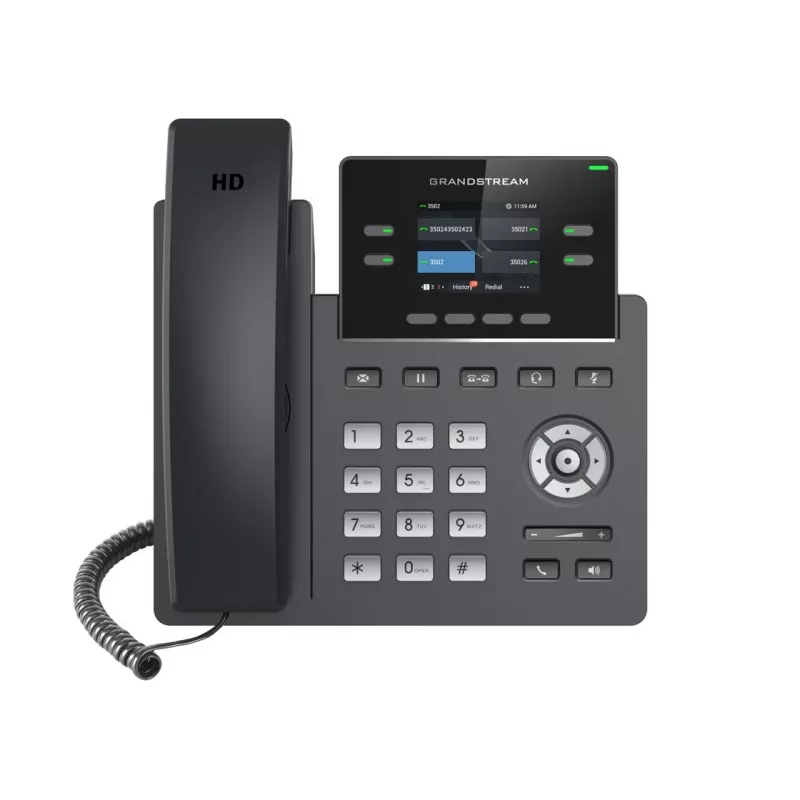 Grandstream Networks GRP2612 Teléfono IP Negro 2 líneas