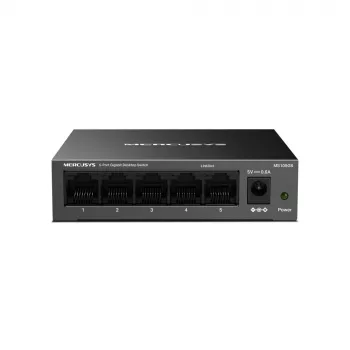 Mercusys MS105GS - Switch de sobremesa, 5 puertos Gigabit, negro