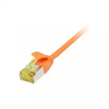 Cable de red RJ45, CAT6A 500 MHz, 10 m, naranja, U/FTP, cable redondo Slimline d=3,8 mm, TPE/LSZH (Superflex), AWG32, con cable Cat.7, Synergy 21 (S217369V3)