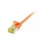 Cable de red RJ45, CAT6A 500 MHz, 10 m, naranja, U/FTP, cable redondo Slimline d=3,8 mm, TPE/LSZH (Superflex), AWG32, con cable Cat.7, Synergy 21 (S217369V3)