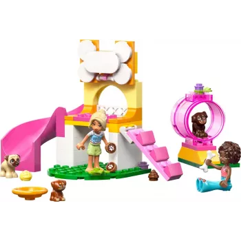 Juguete de construcción LEGO Friends Parque de juegos para cachorros Set 42665, 66 piezas, 2 minifiguras, edad 4+
