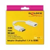 Adaptador de cable de vídeo DeLOCK 63936 DisplayPort a HDMI 0,1m Blanco
