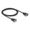 DeLOCK cable serie RS-232 D-Sub9 conector macho a conector hembra 2 m negro