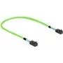 Cable SAS DeLOCK 86624 0,5 m 64 Gbit/s verde