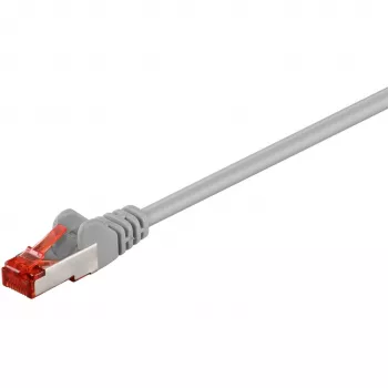 Latiguillo Goobay Wentronic CAT 6, S/FTP (PiMF), Gris, 10 m - LSZH libre de halógenos, cobre (50891)