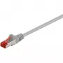 Latiguillo Goobay Wentronic CAT 6, S/FTP (PiMF), Gris, 10 m - LSZH libre de halógenos, cobre (50891)