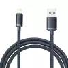 Baseus Crystal Shine Cable USB a Lightning, 2,4A, 2m (negro)